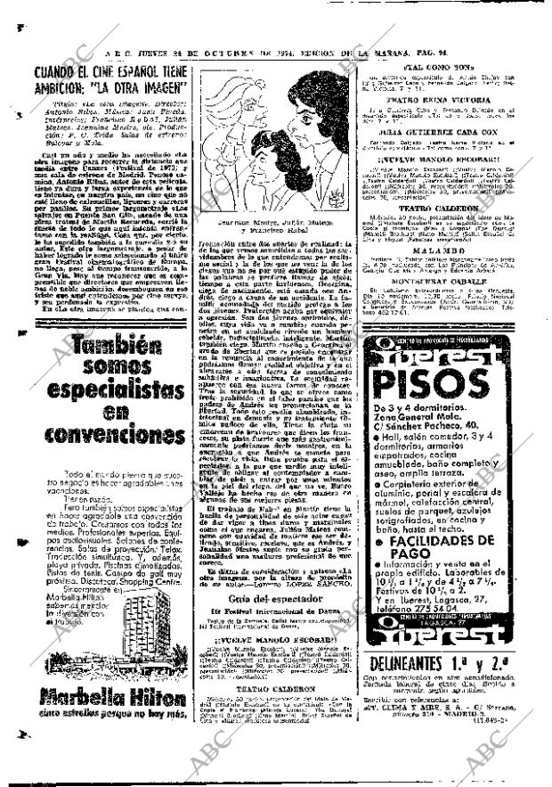 ABC MADRID 24-10-1974 página 92