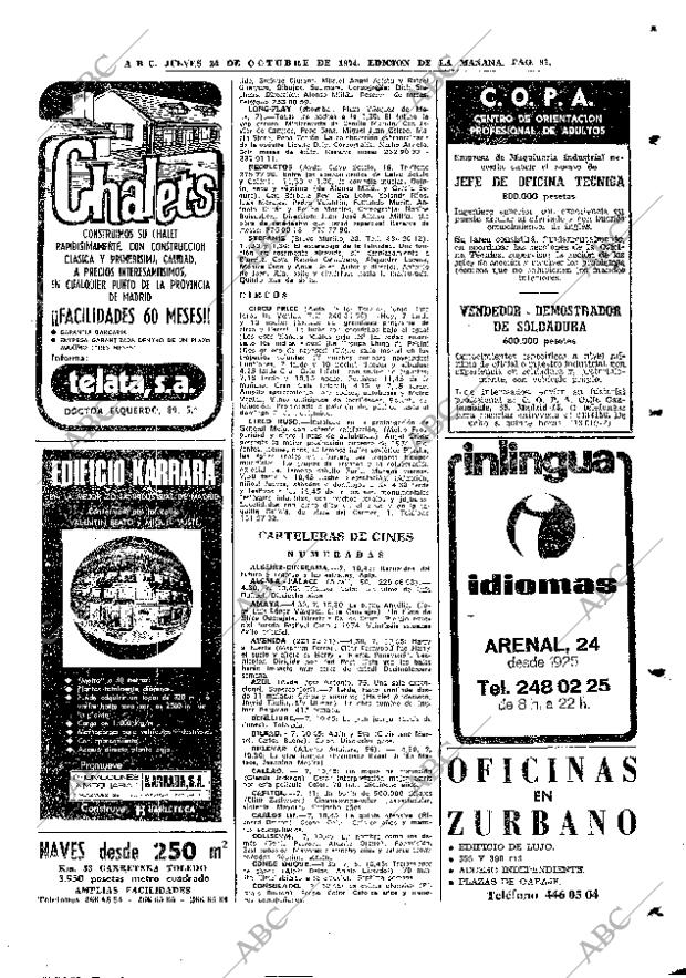 ABC MADRID 24-10-1974 página 95