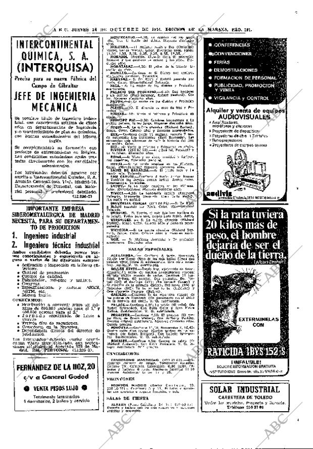 ABC MADRID 24-10-1974 página 99