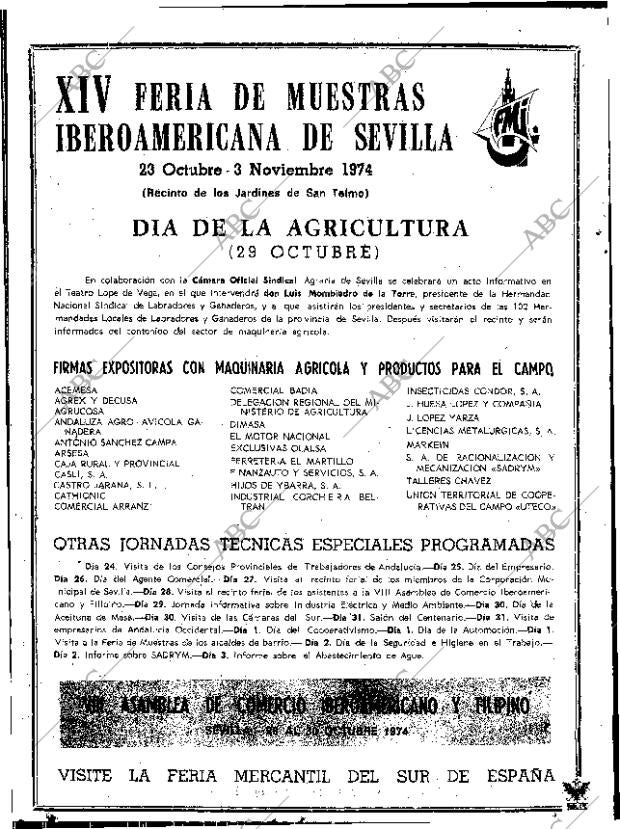 ABC SEVILLA 24-10-1974 página 2
