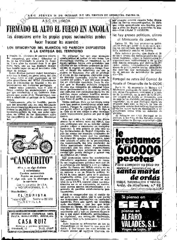 ABC SEVILLA 24-10-1974 página 34