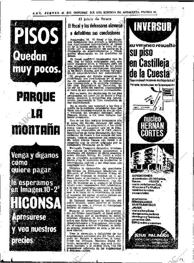 ABC SEVILLA 24-10-1974 página 40