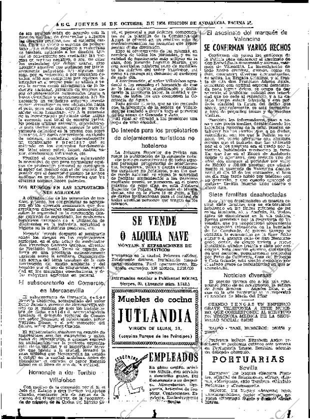 ABC SEVILLA 24-10-1974 página 52
