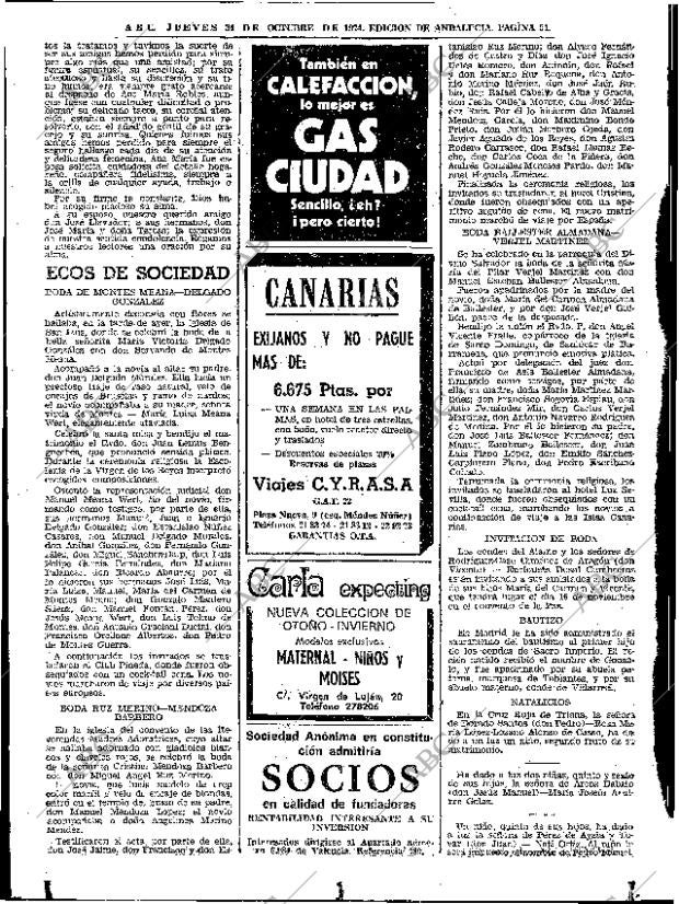 ABC SEVILLA 24-10-1974 página 54
