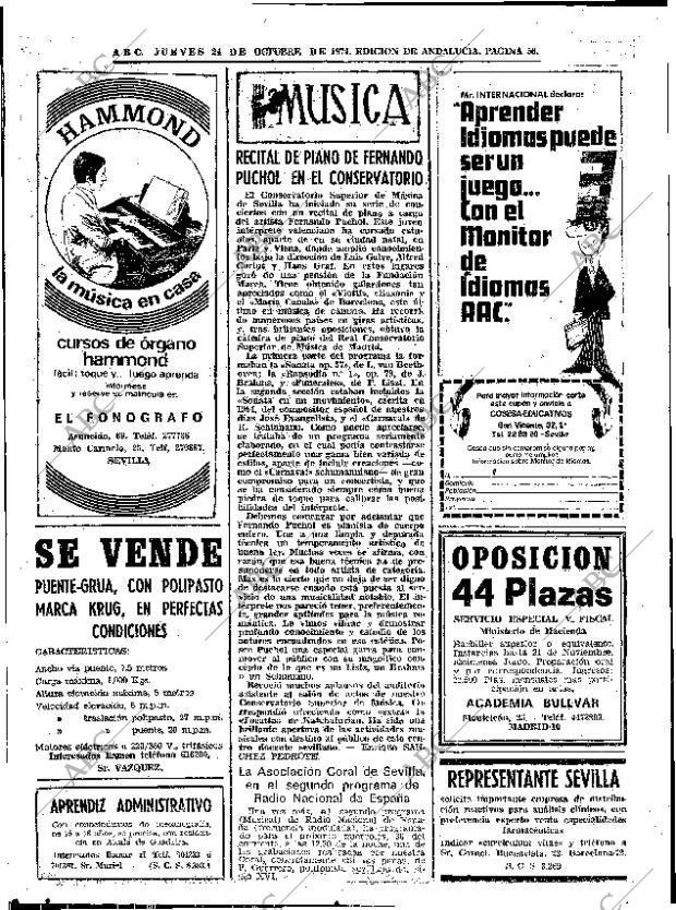 ABC SEVILLA 24-10-1974 página 56