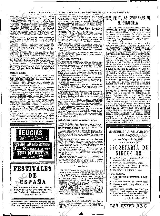 ABC SEVILLA 24-10-1974 página 68