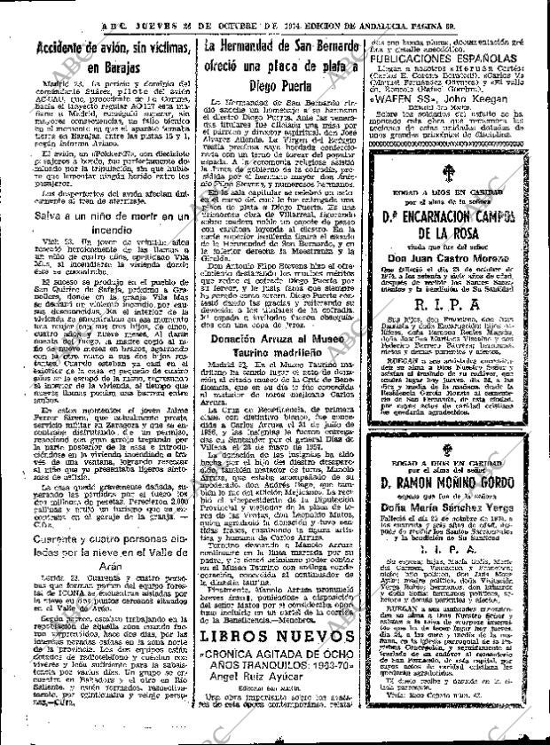 ABC SEVILLA 24-10-1974 página 69