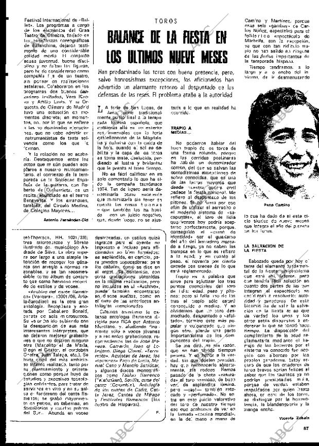 BLANCO Y NEGRO MADRID 26-10-1974 página 67