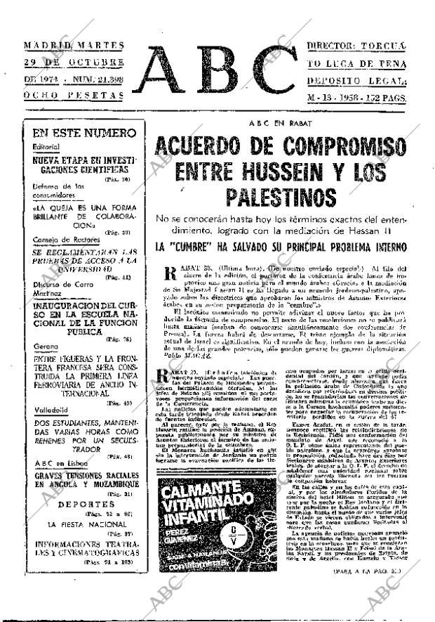 ABC MADRID 29-10-1974 página 29