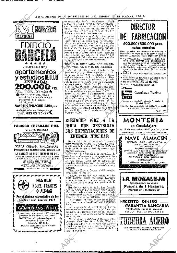 ABC MADRID 29-10-1974 página 34