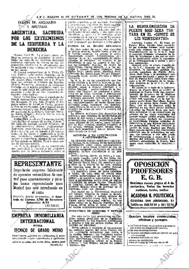 ABC MADRID 29-10-1974 página 36