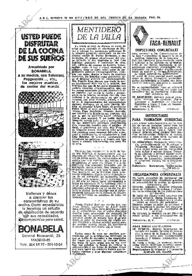 ABC MADRID 29-10-1974 página 56