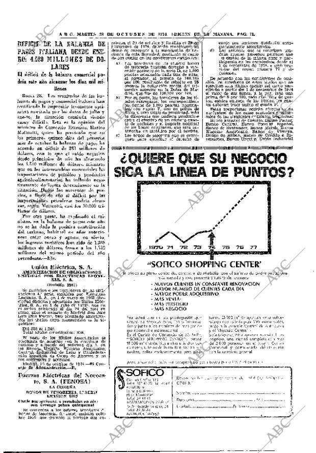 ABC MADRID 29-10-1974 página 71