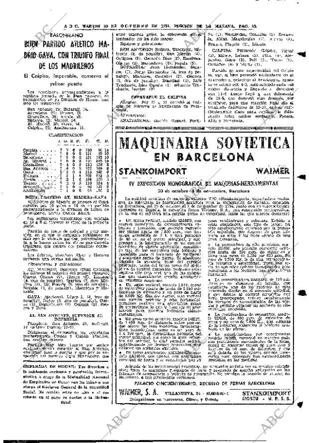 ABC MADRID 29-10-1974 página 85