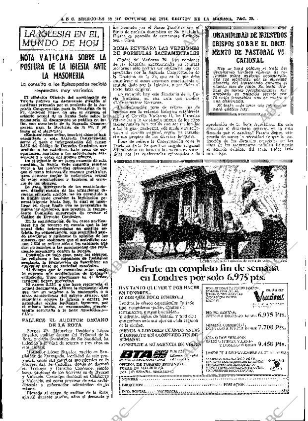 ABC MADRID 30-10-1974 página 39