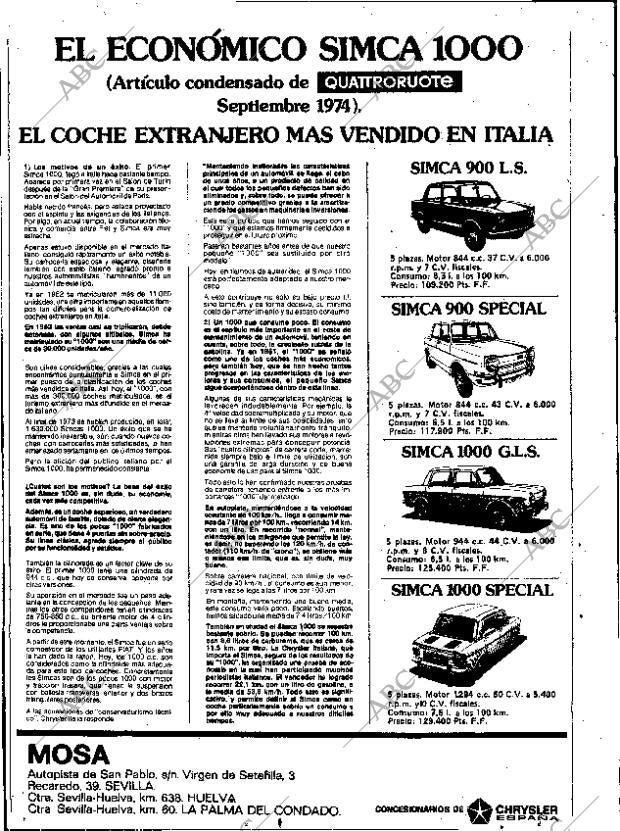 ABC SEVILLA 30-10-1974 página 28