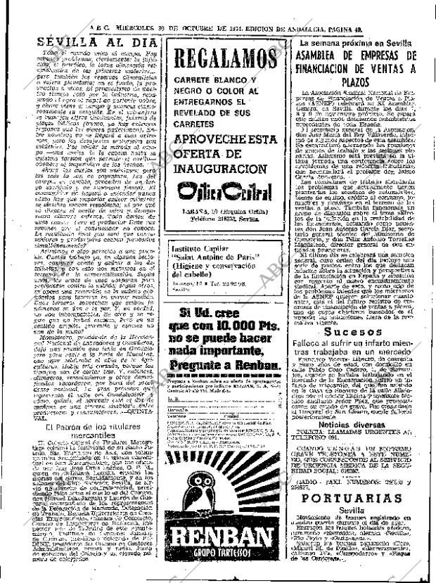 ABC SEVILLA 30-10-1974 página 49
