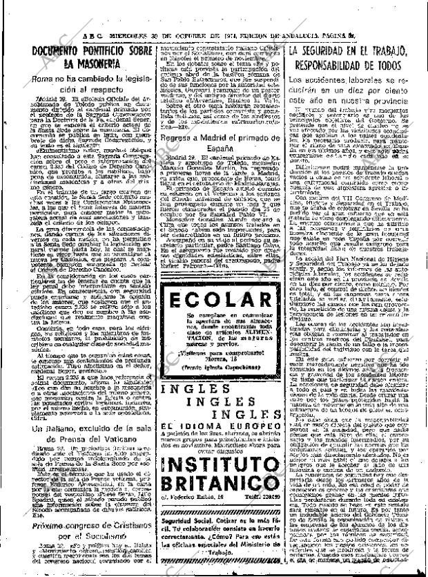 ABC SEVILLA 30-10-1974 página 51