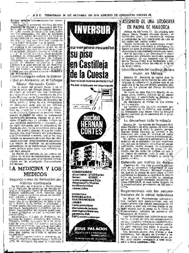 ABC SEVILLA 30-10-1974 página 52
