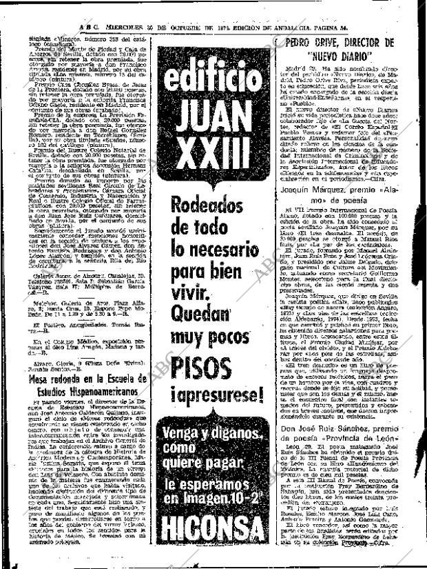 ABC SEVILLA 30-10-1974 página 54