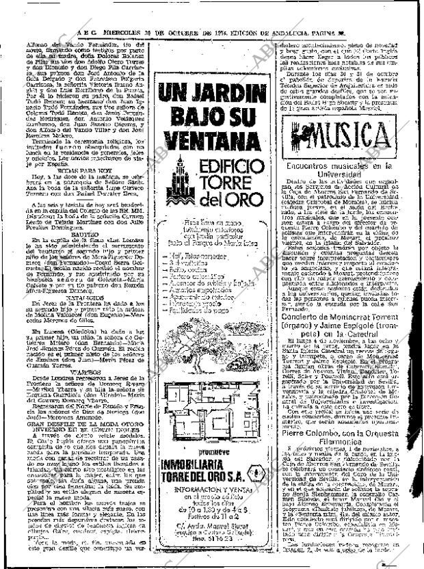 ABC SEVILLA 30-10-1974 página 56