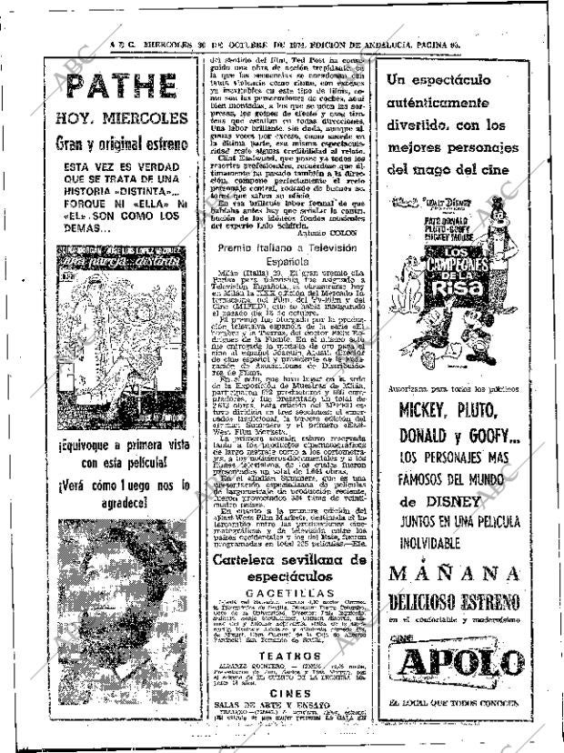 ABC SEVILLA 30-10-1974 página 66
