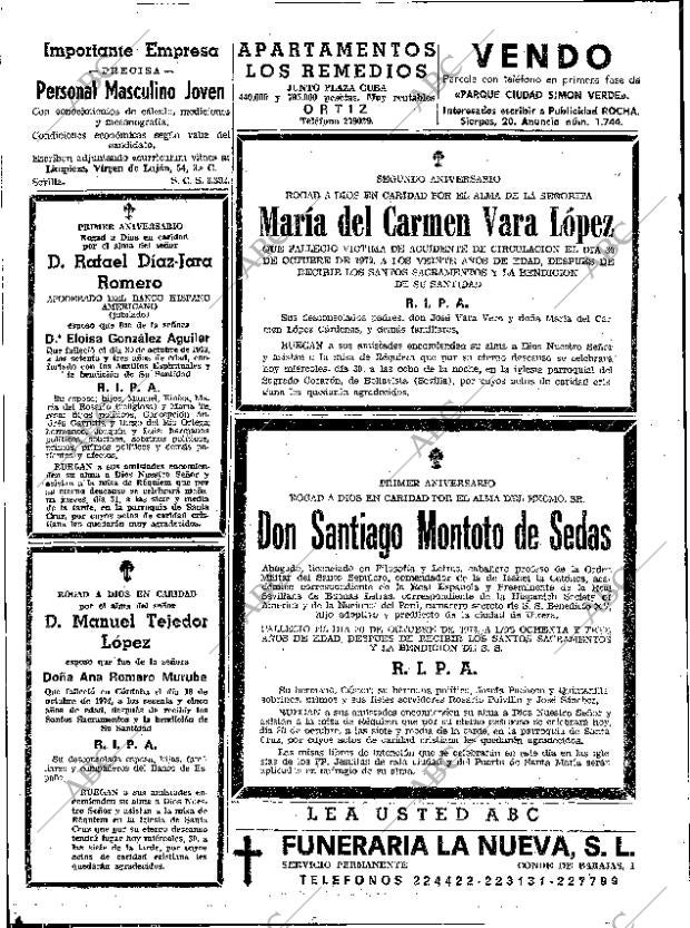 ABC SEVILLA 30-10-1974 página 76