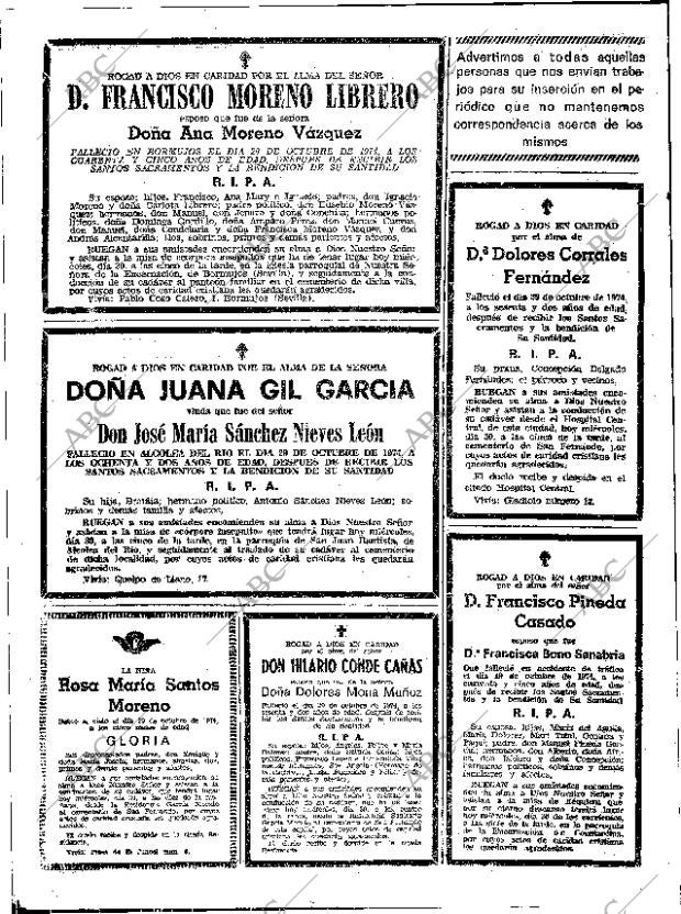 ABC SEVILLA 30-10-1974 página 78