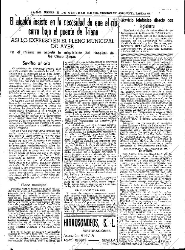 ABC SEVILLA 31-10-1974 página 49