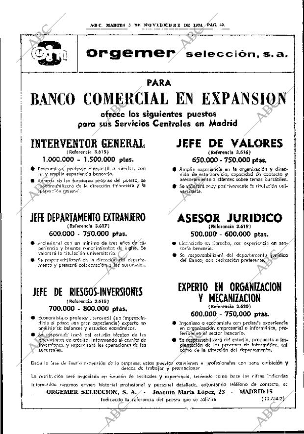 ABC MADRID 05-11-1974 página 40