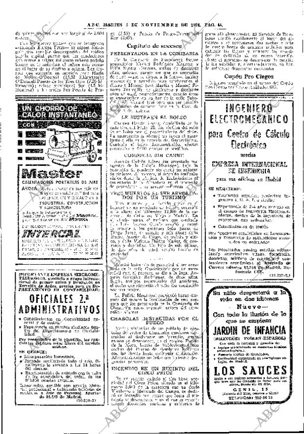 ABC MADRID 05-11-1974 página 44