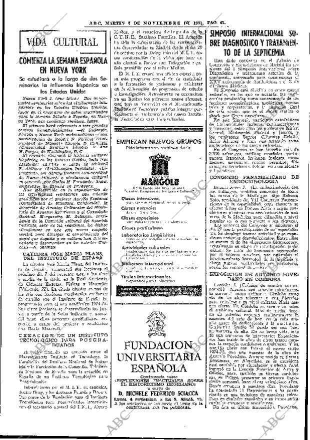 ABC MADRID 05-11-1974 página 47