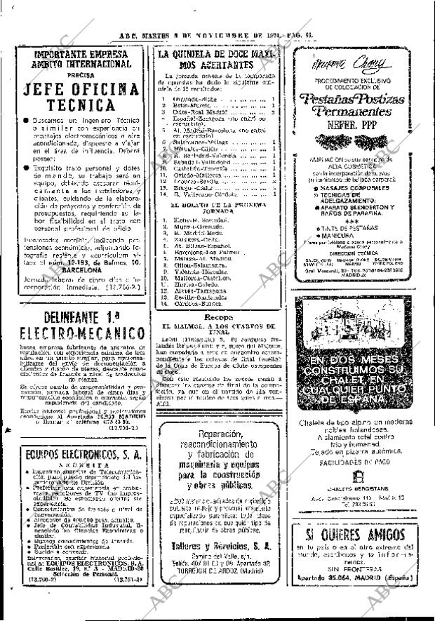 ABC MADRID 05-11-1974 página 60