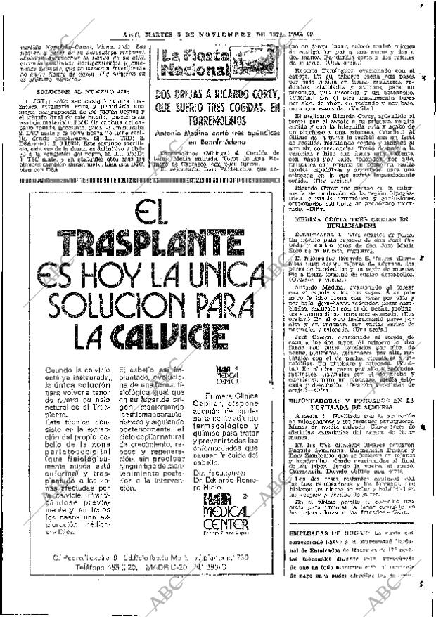 ABC MADRID 05-11-1974 página 69