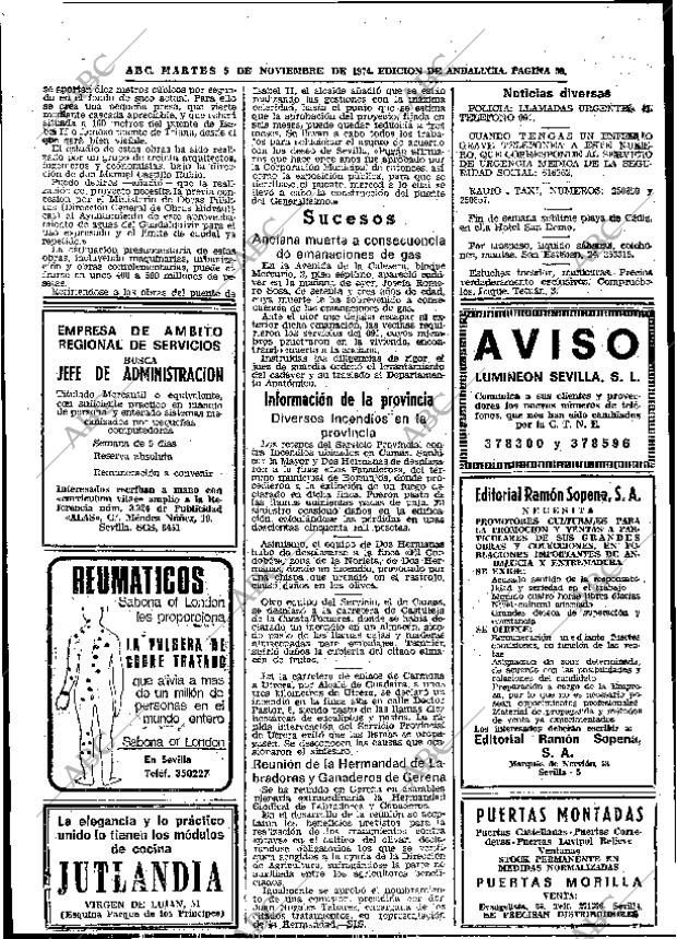 ABC SEVILLA 05-11-1974 página 48