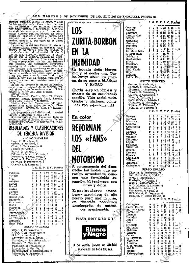 ABC SEVILLA 05-11-1974 página 66