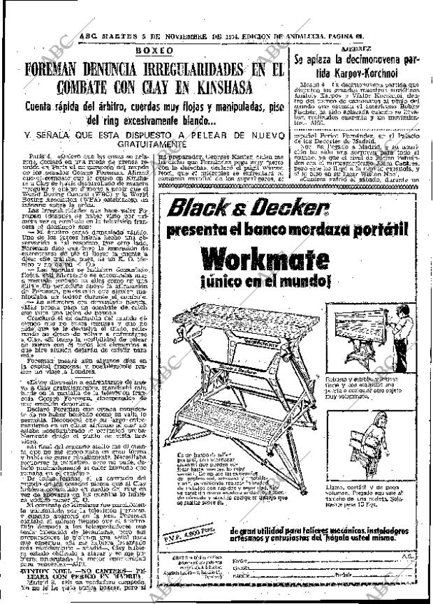 ABC SEVILLA 05-11-1974 página 67