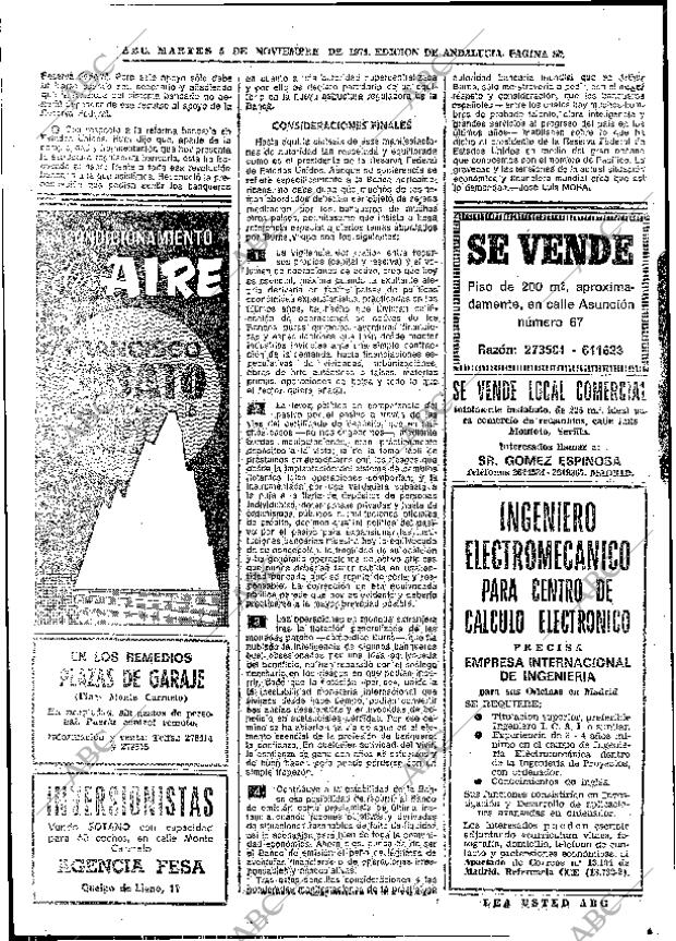 ABC SEVILLA 05-11-1974 página 84