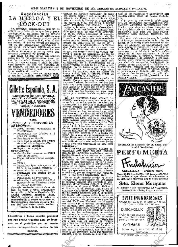 ABC SEVILLA 05-11-1974 página 87