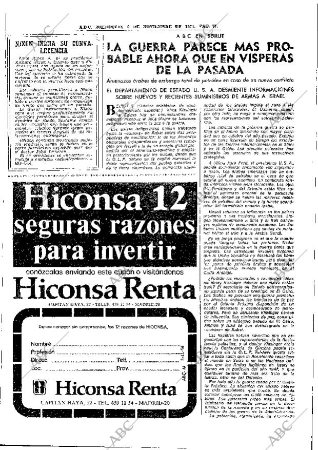 ABC MADRID 06-11-1974 página 37