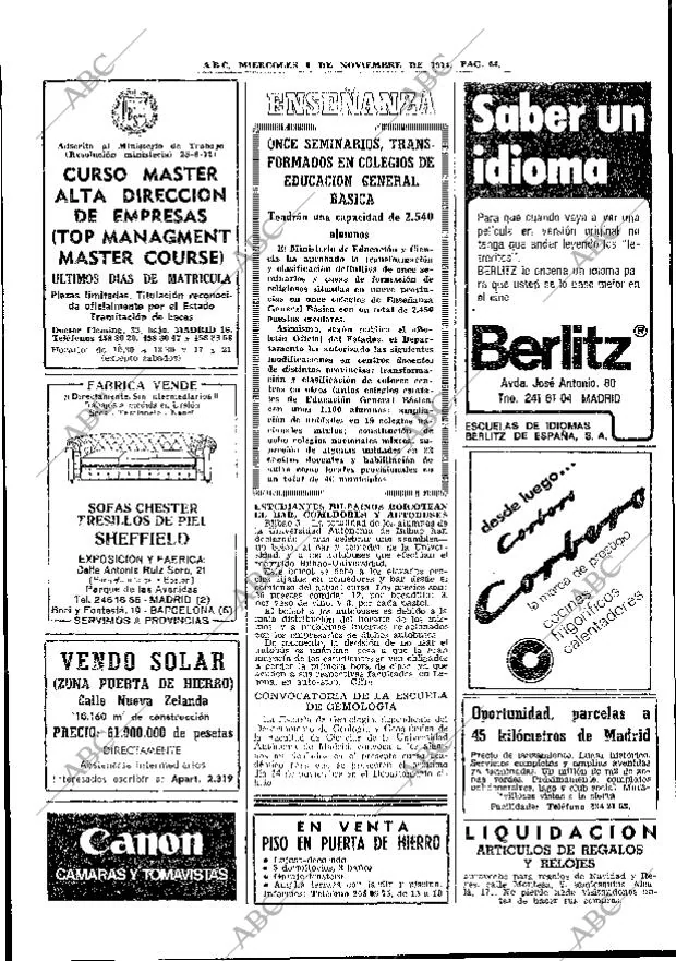 ABC MADRID 06-11-1974 página 64