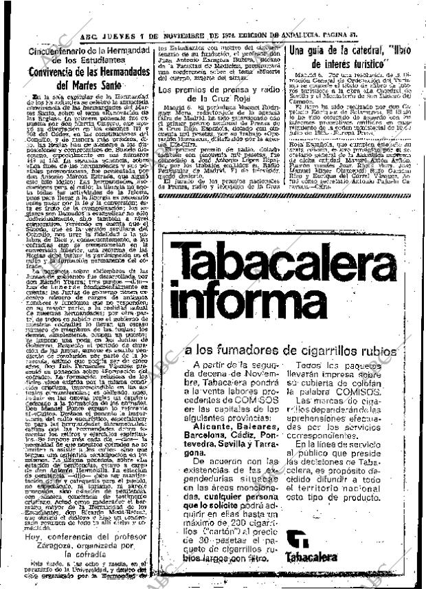 ABC SEVILLA 07-11-1974 página 57