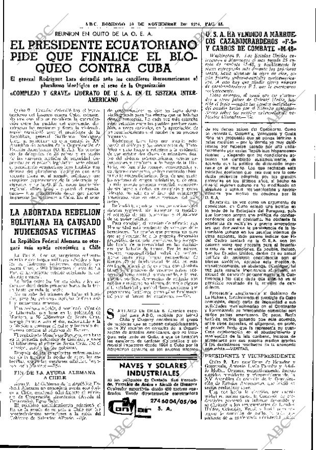 ABC MADRID 10-11-1974 página 41