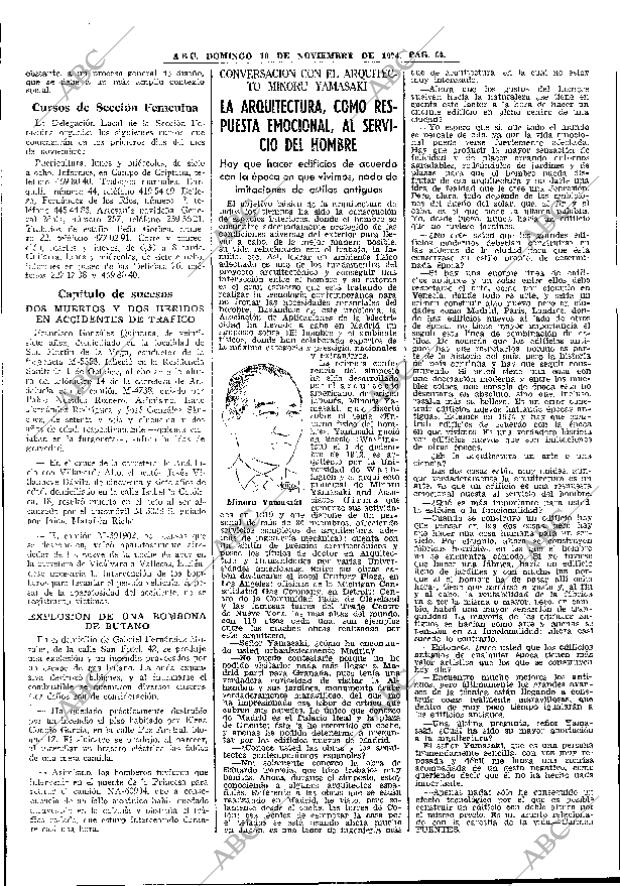 ABC MADRID 10-11-1974 página 62