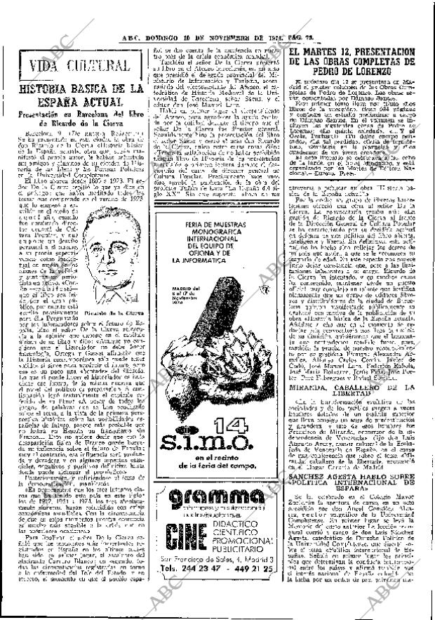 ABC MADRID 10-11-1974 página 73