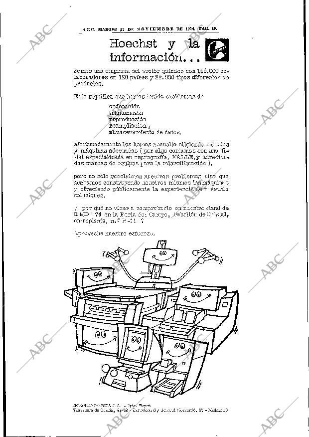 ABC MADRID 12-11-1974 página 49