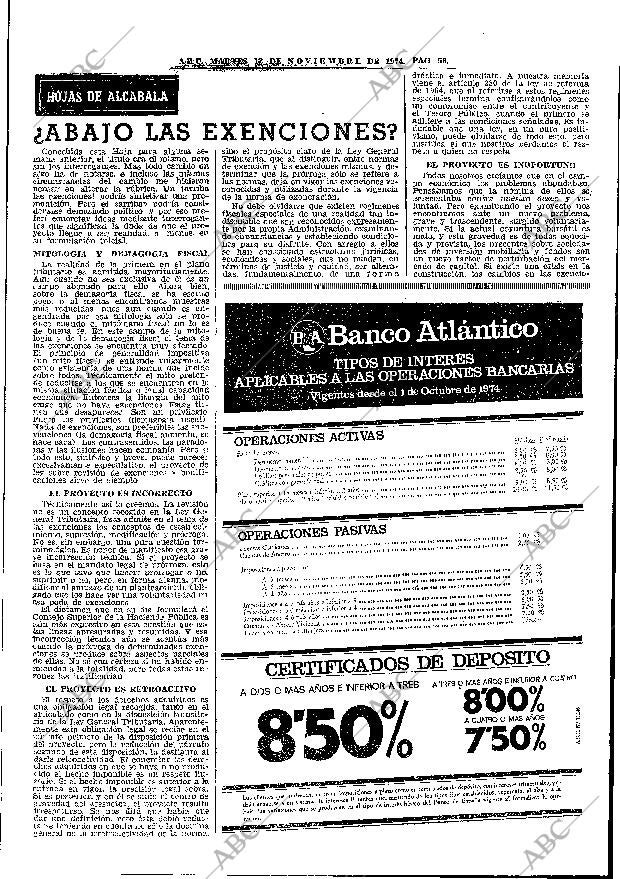 ABC MADRID 12-11-1974 página 56