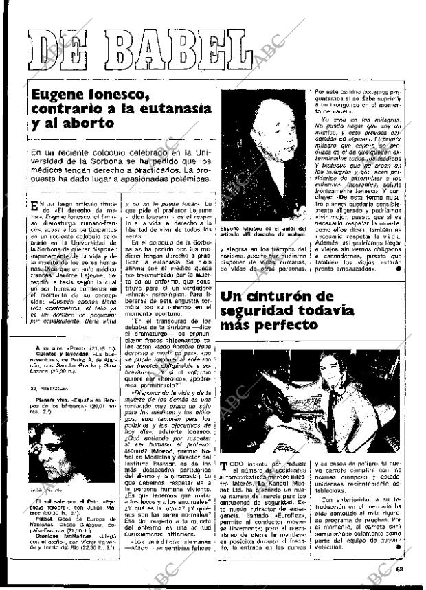 BLANCO Y NEGRO MADRID 16-11-1974 página 63