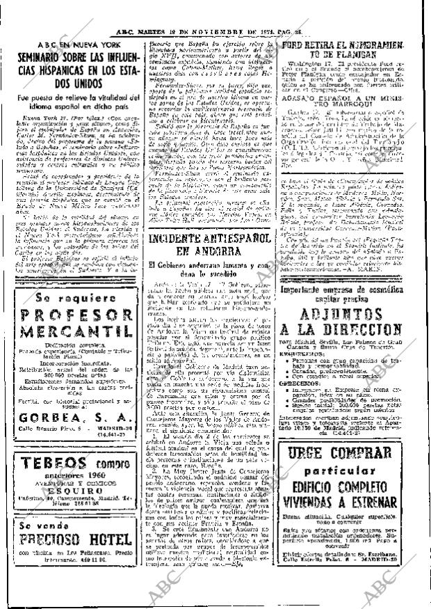 ABC MADRID 19-11-1974 página 24