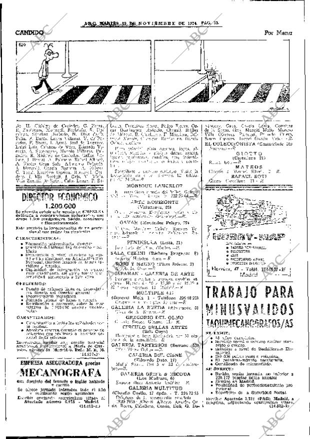 ABC MADRID 19-11-1974 página 48